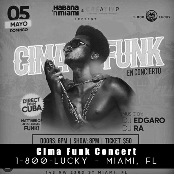 Gray AIE Creative Projects - Cima Funk Concert poster